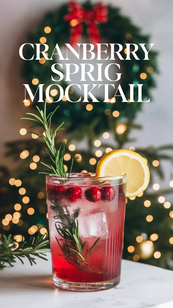 Cranberry Sprig Mocktail