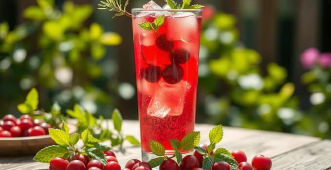 Cranberry Sprig Mocktail