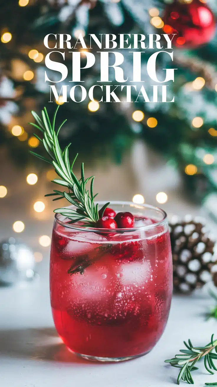 Cranberry Sprig Mocktail