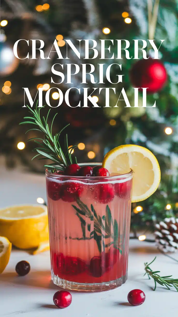 Cranberry Sprig Mocktail
