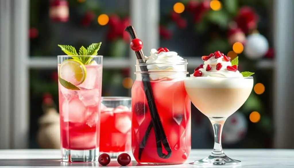 Cranberry Vanilla Mocktail variations