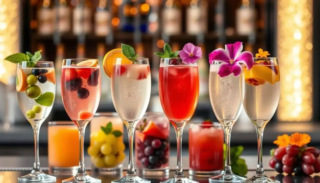 Creative Variations of Sparkling Grape Mocktail