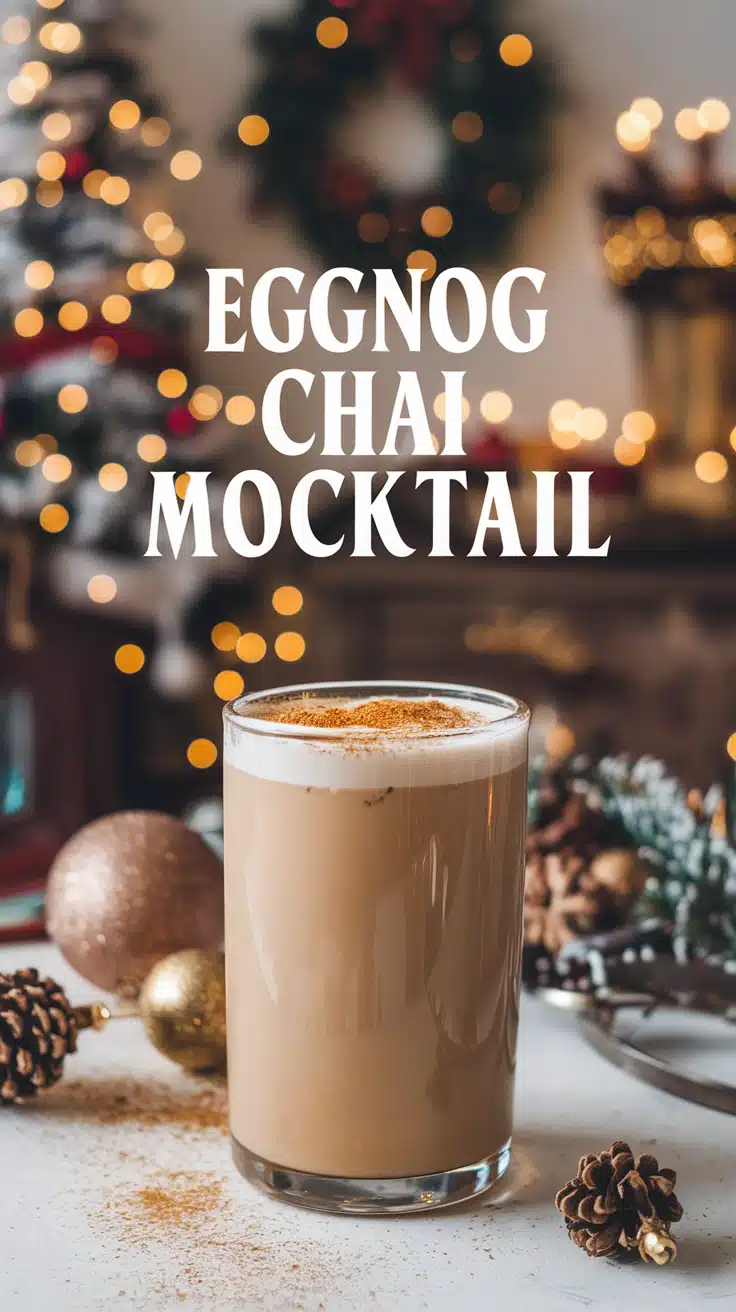 Eggnog Chai Mocktail