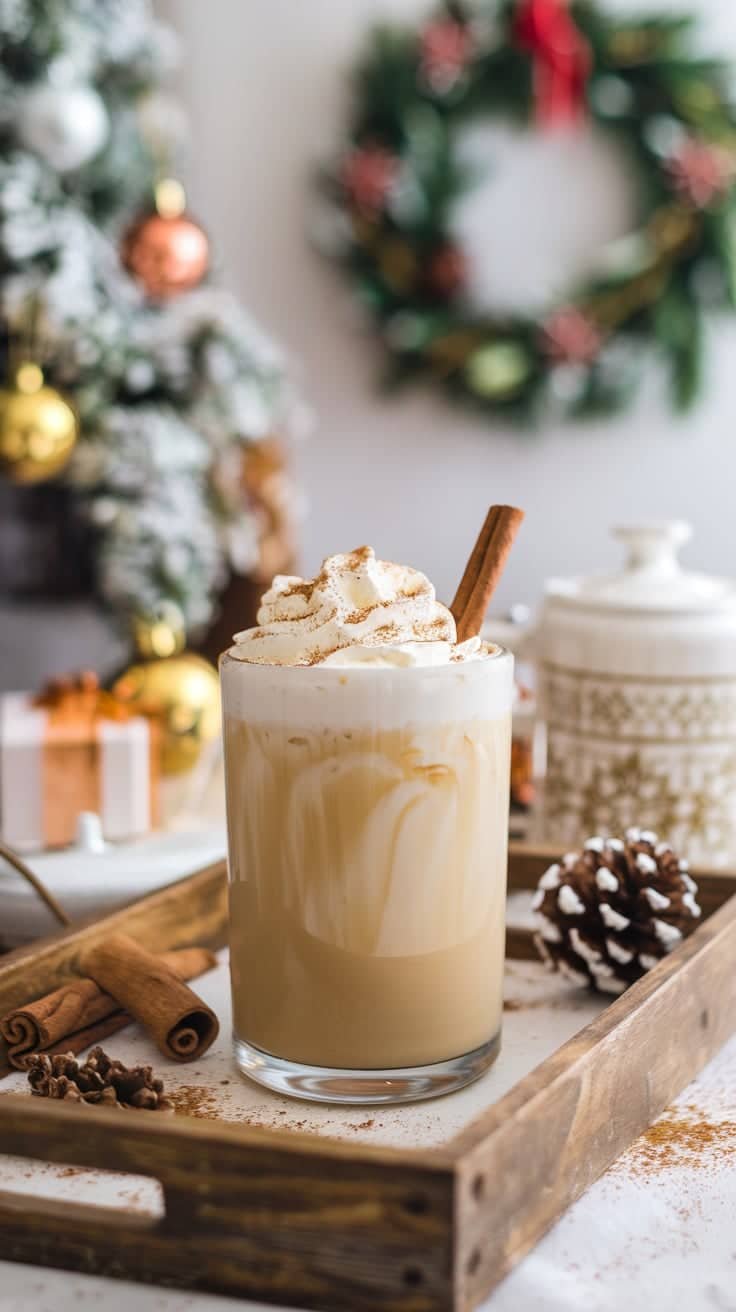 Eggnog Chai Mocktail