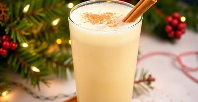 Eggnog Fizz Mocktail