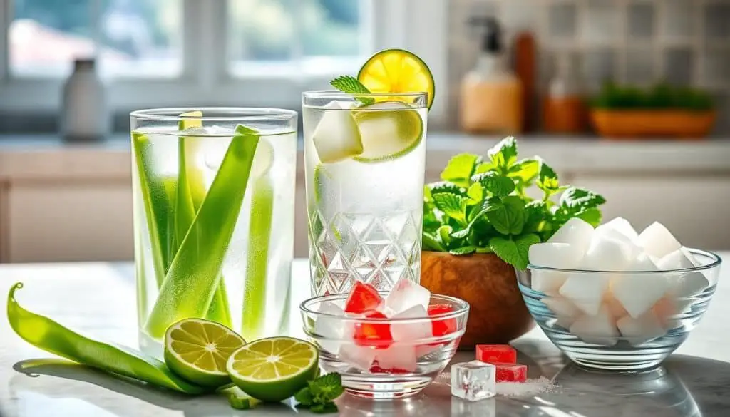 Essential Ingredients for Aloe Vera Fizz Mocktail