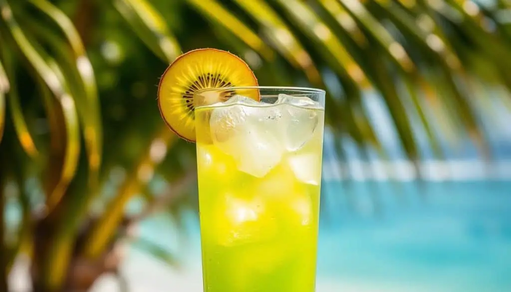 Fizzy Kiwi Mocktail