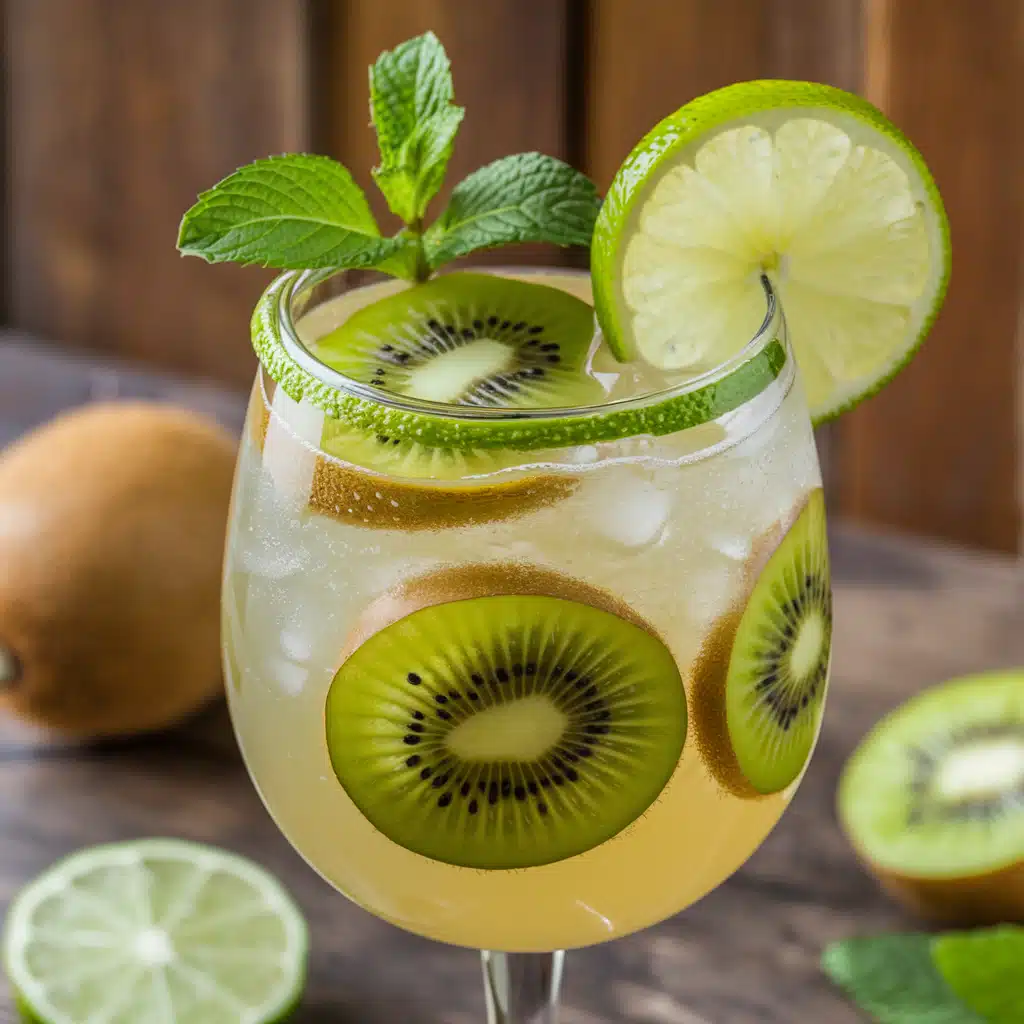Fizzy Kiwi Mocktail