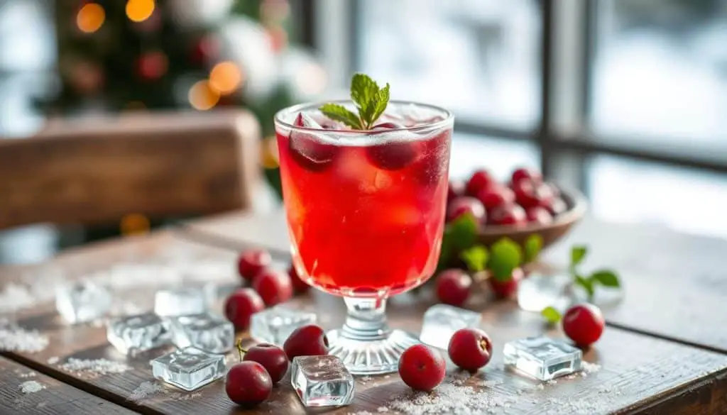 Frosted Cranberry Mocktail