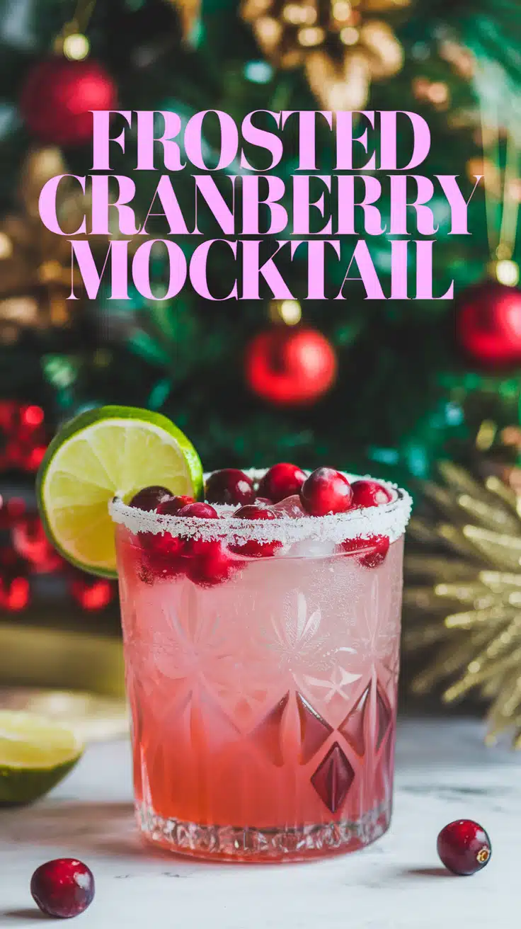 Frosted Cranberry Mocktail