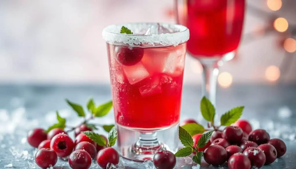 Frosted Cranberry Mocktail recipe