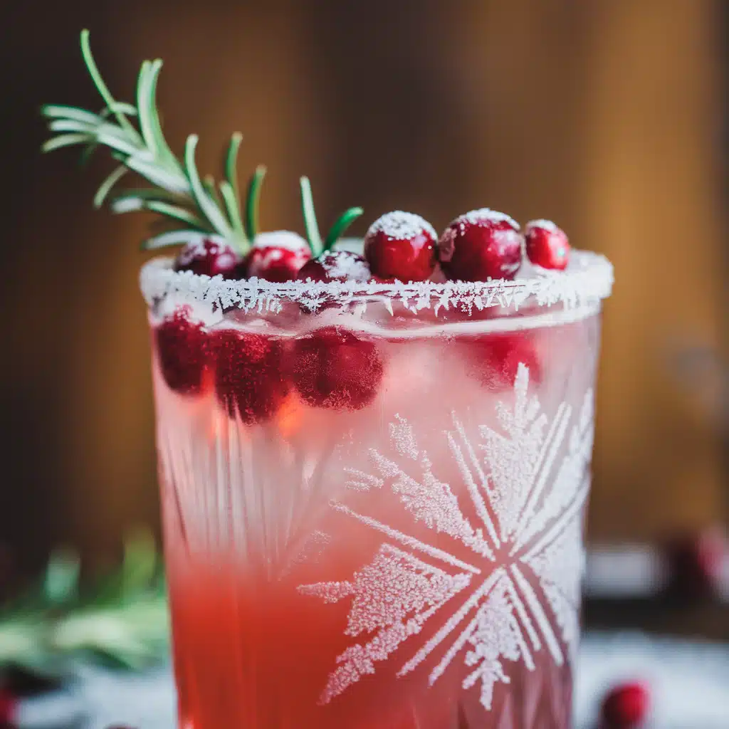 Frosted Cranberry Mocktail