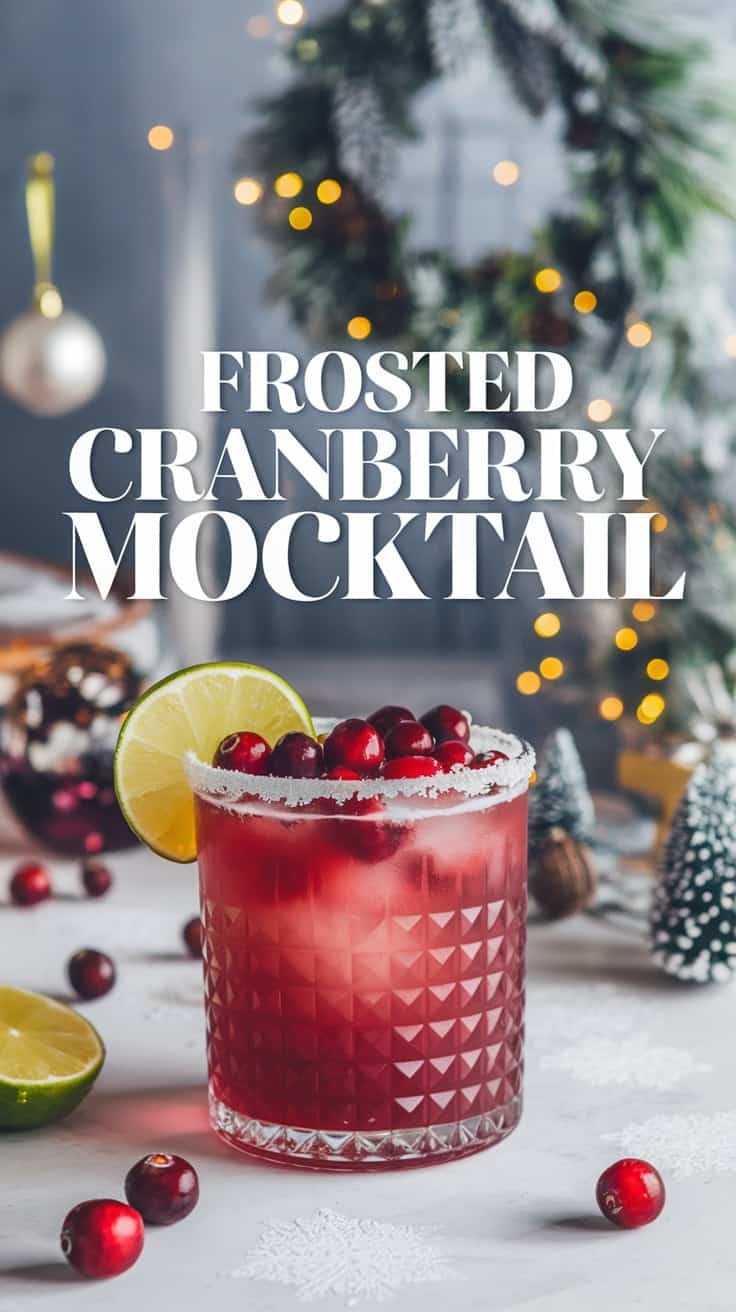 Frosted Cranberry Mocktail