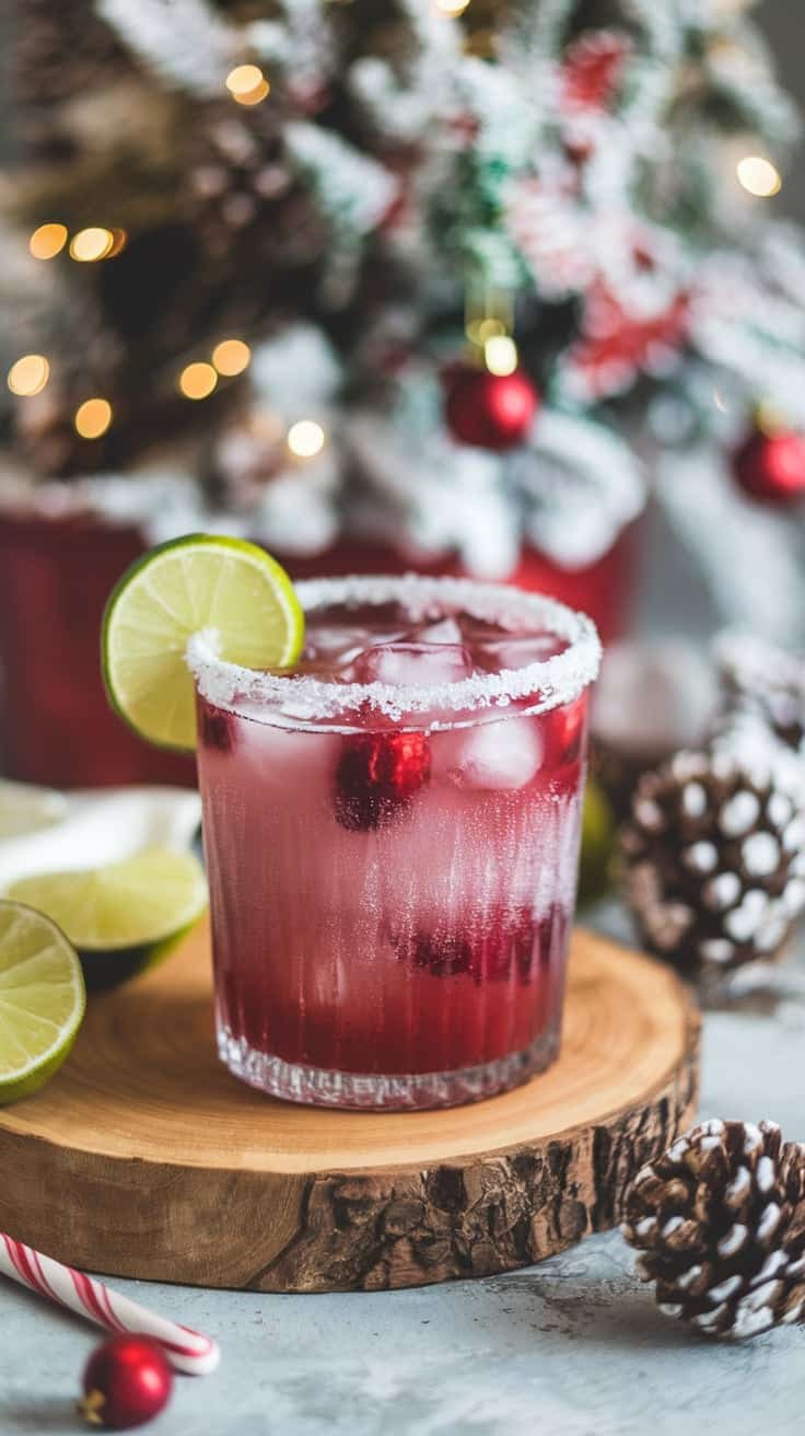 Frosted Cranberry Mocktail