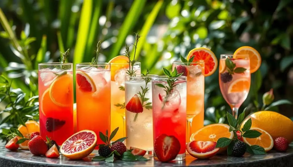 Fruit Juices Enhancing Unique Mocktails