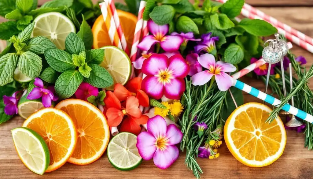 Garnishes for Mocktails