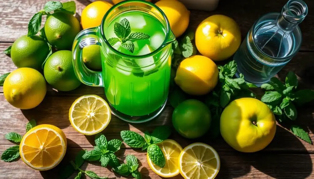 Green Citrus Punch Mocktail Ingredients