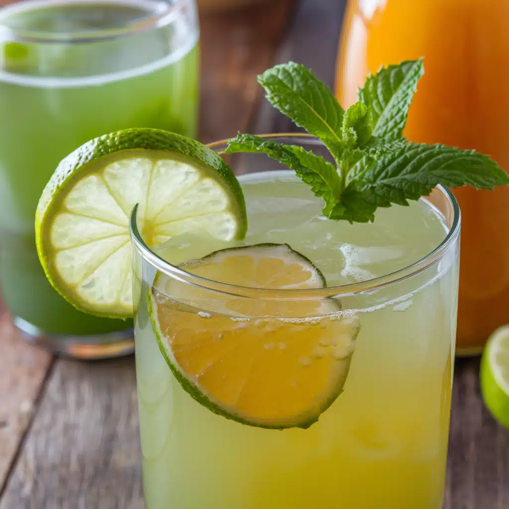 Green Citrus Punch Mocktail
