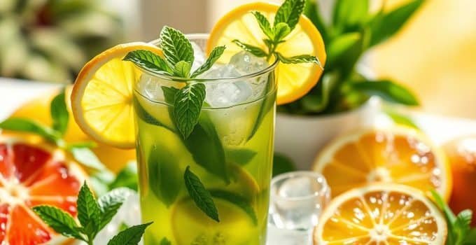 Green Tea Spritz Mocktail