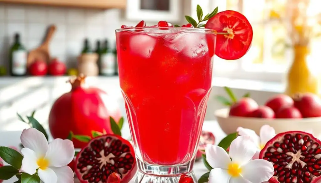 Health benefits of Pomegranate Rose Mocktail