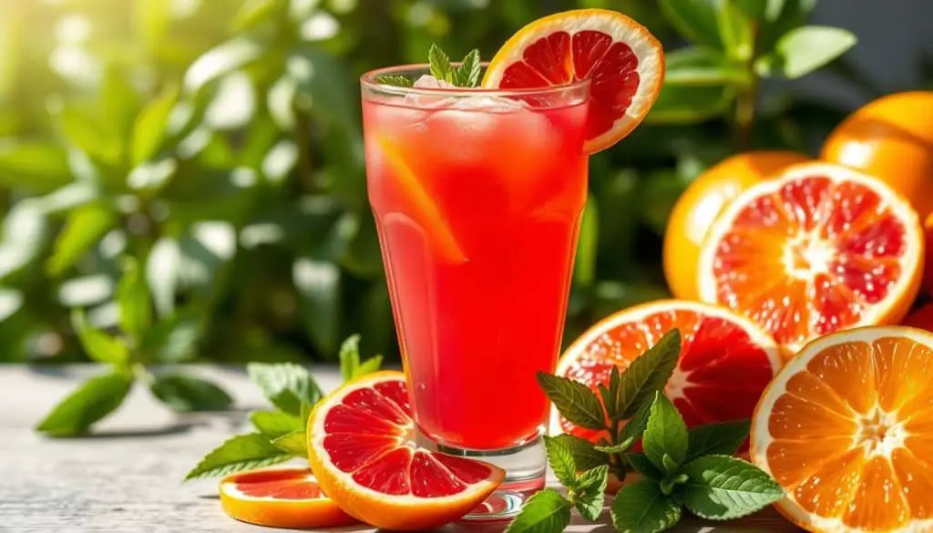 Health benefits of blood orange mocktail
