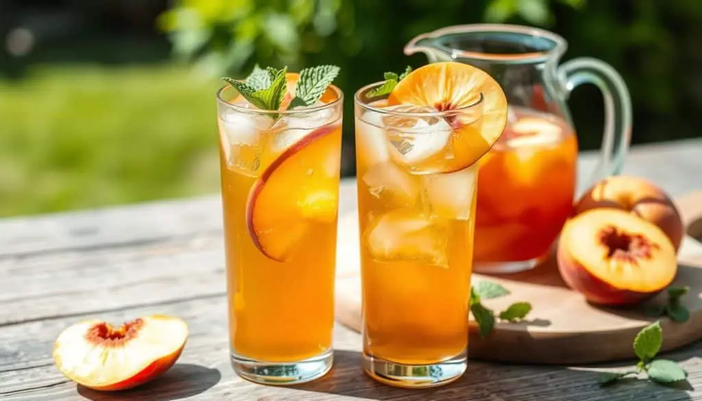 How to Prepare Peach Iced Tea Mocktail