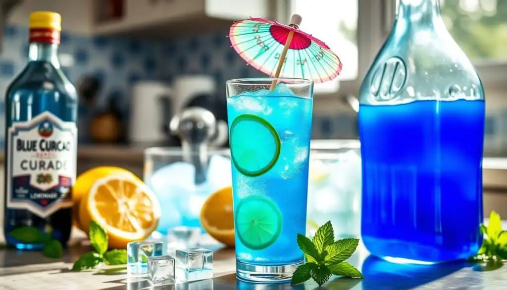 How to make Blue Lagoon Mocktail