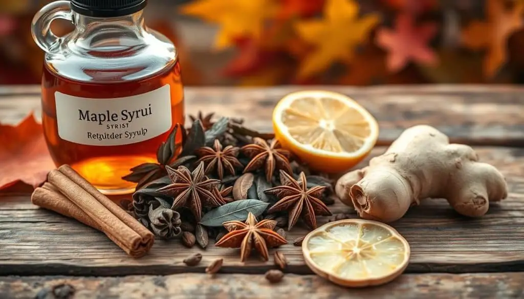 Ingredients for Maple Chai Mocktail