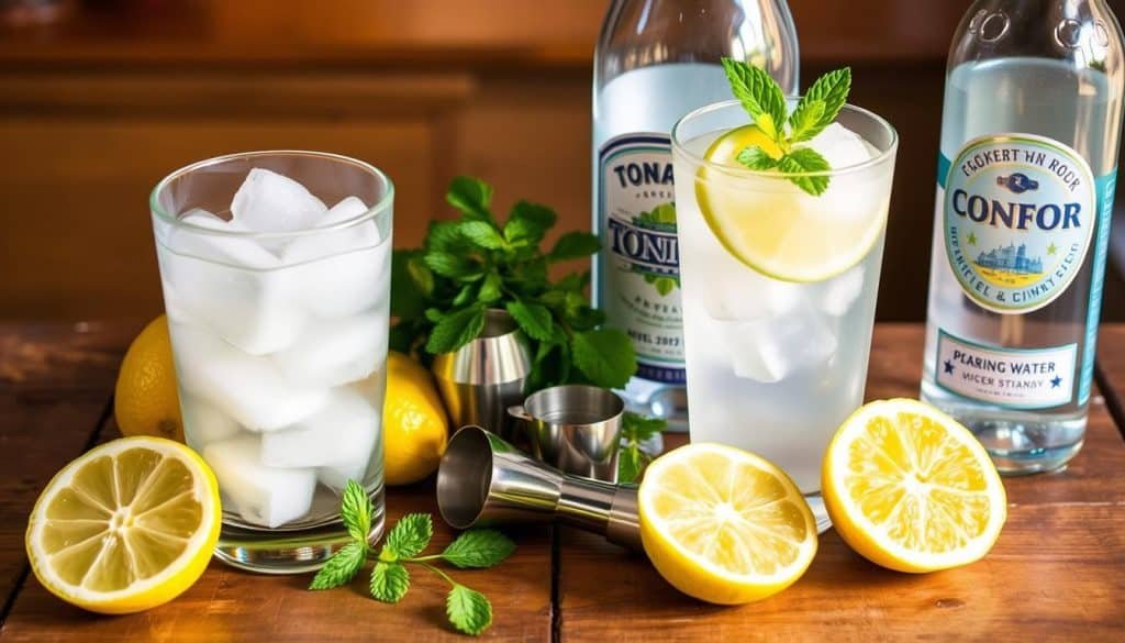 Ingredients for mocktail