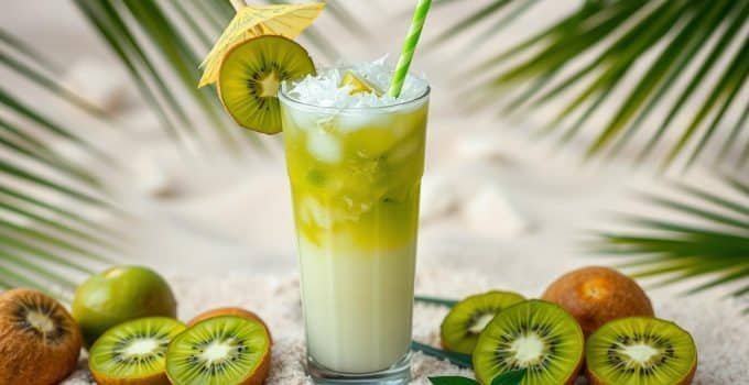 Kiwi Coconut Mocktail