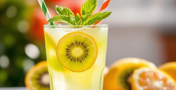 Kiwi Lemonade Mocktail