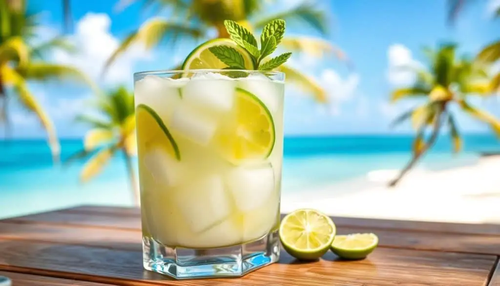 Lime Coconut Spritz Mocktail