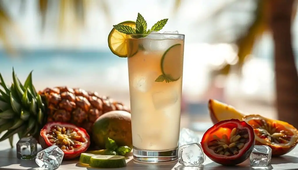 Lime Coconut Spritz Mocktail