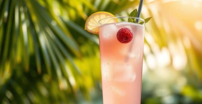 Lychee Lemonade Mocktail