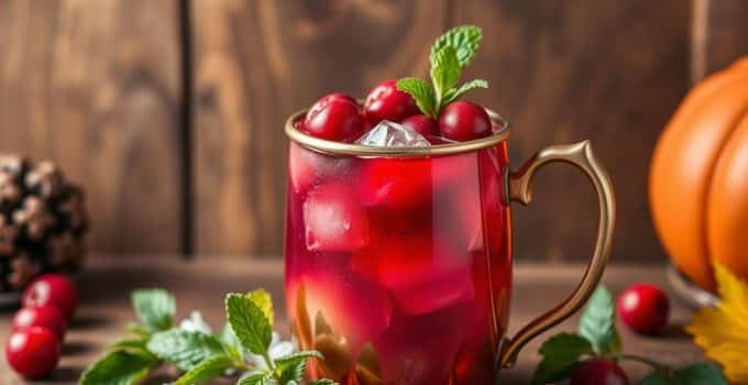 Maple Cranberry Mule Mocktail