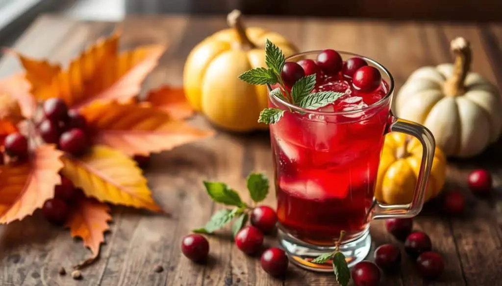 Maple Cranberry Mule Mocktail serving tips
