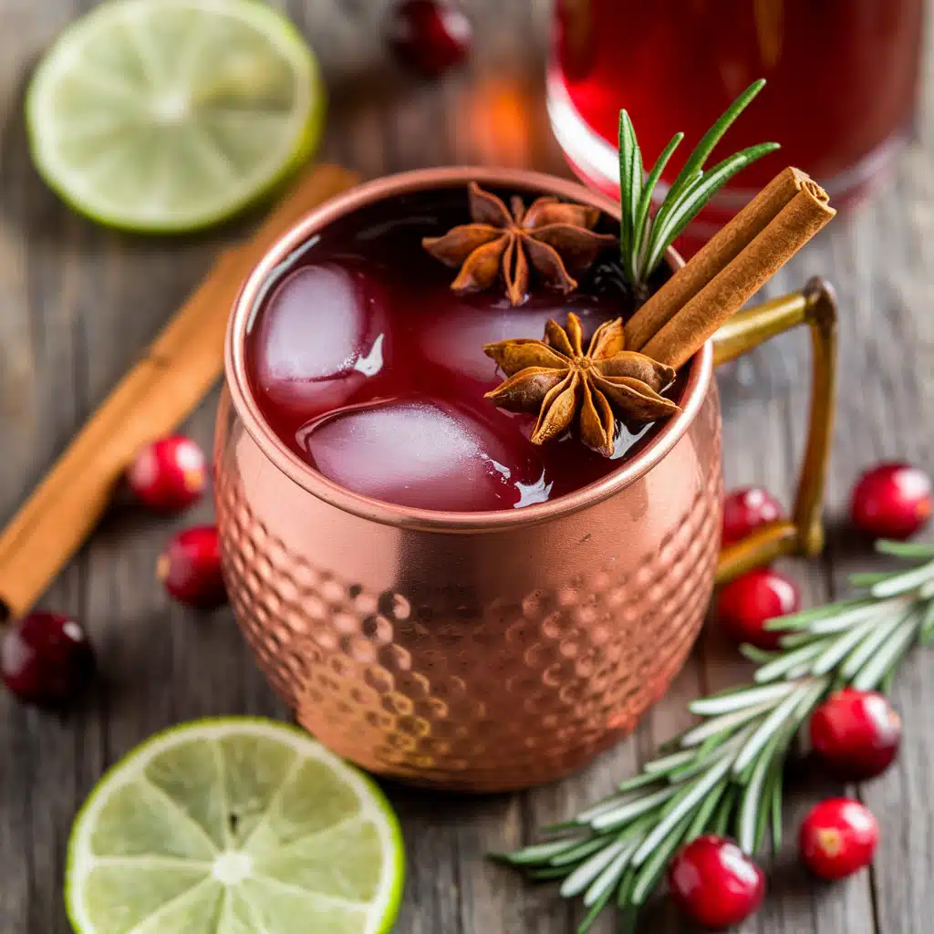 Maple Cranberry Mule Mocktail
