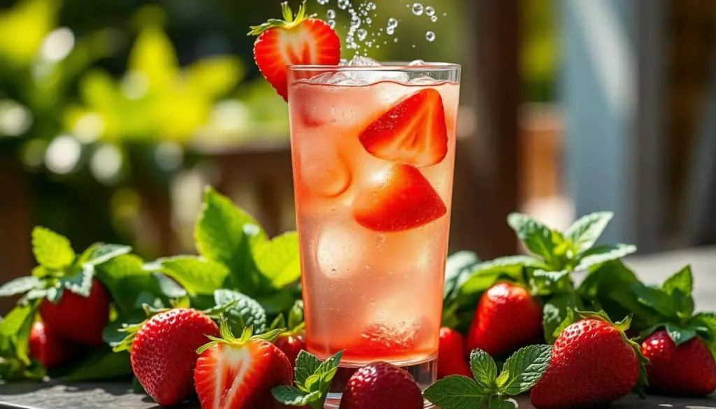Mocktail Recipes with strawberries