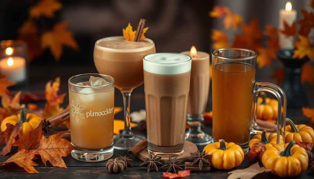 Non-alcoholic beverages with festive fall flavors