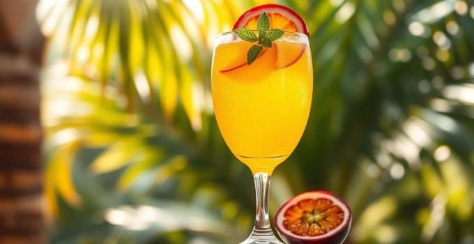 Passionfruit Sparkler Mocktail