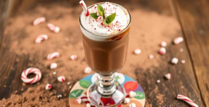 Peppermint Cocoa Cooler Mocktail