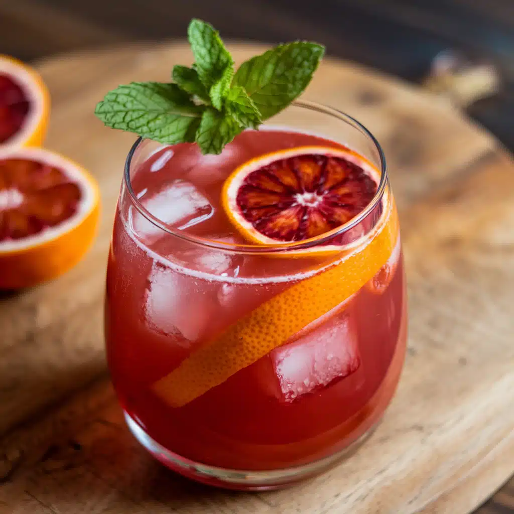 Peppermint Orange Spritzer Mocktail