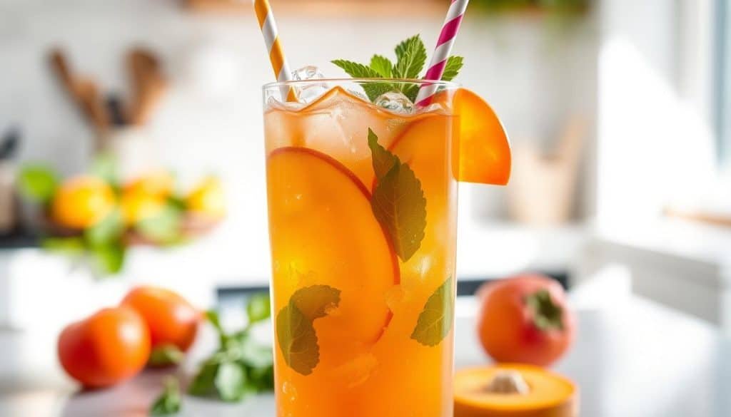 Persimmon Sparkler Mocktail