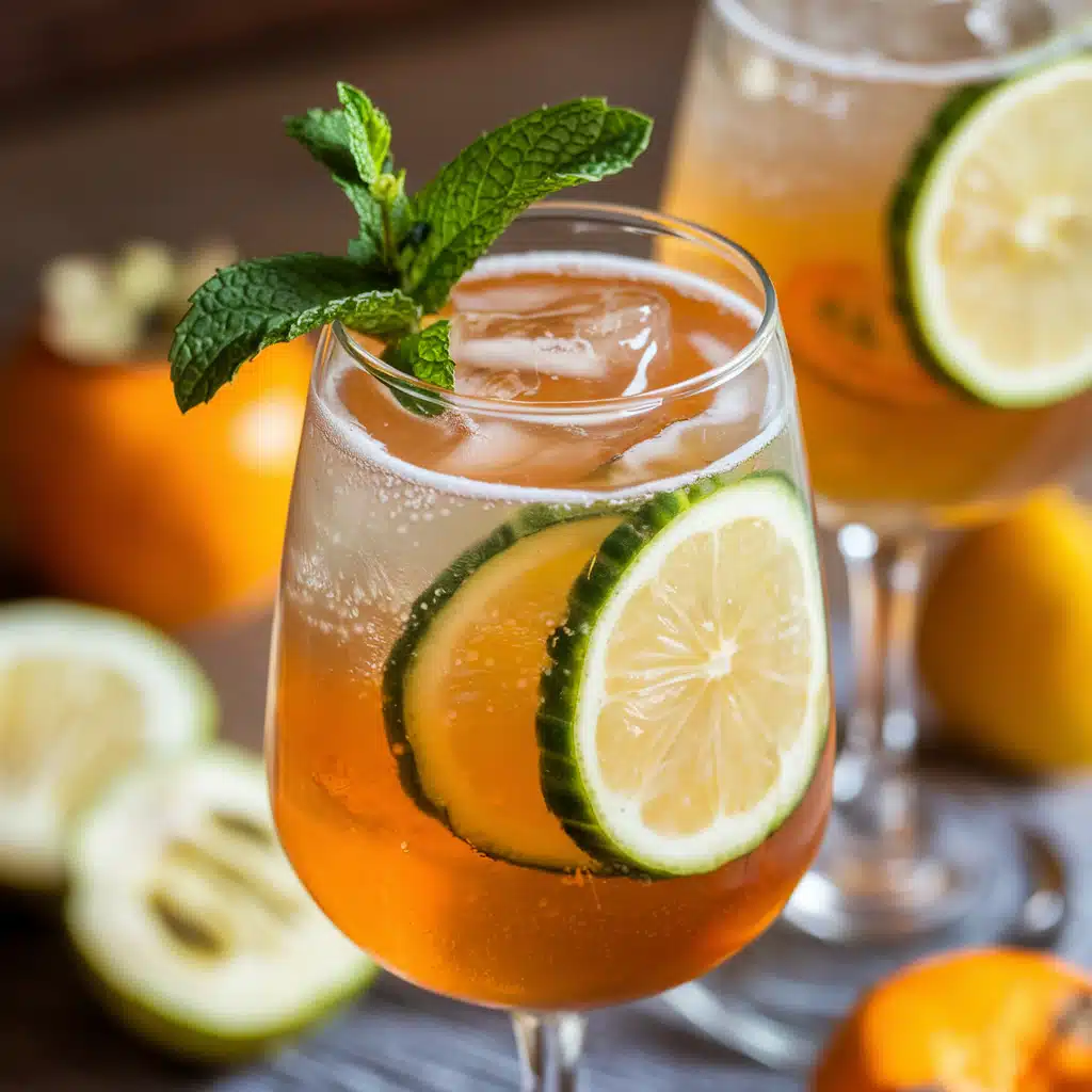 Persimmon Sparkler Mocktail