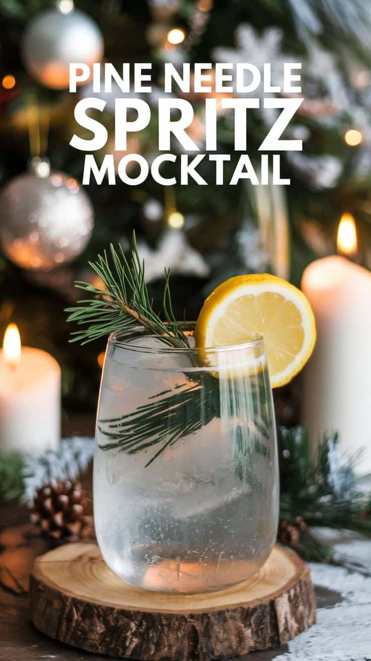 Pine Needle Spritz Mocktail