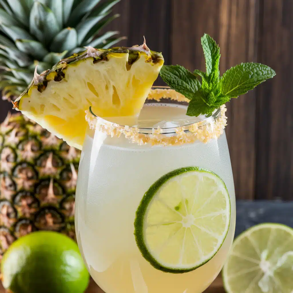 Pineapple Coconut Sparkler Mocktail