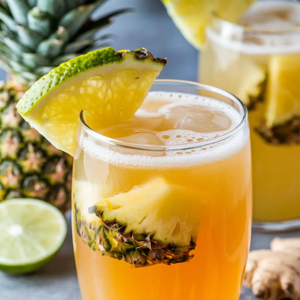 Pineapple Ginger Sparkler Mocktail