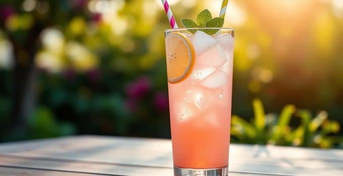 Pink Lemonade Mocktail