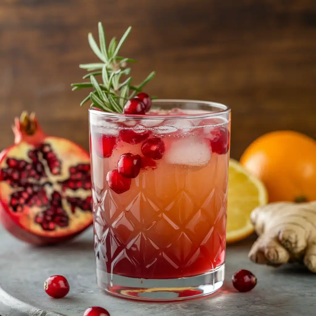 Pomegranate Fizz Mocktail