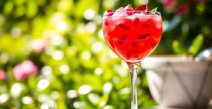 Pomegranate Rose Mocktail